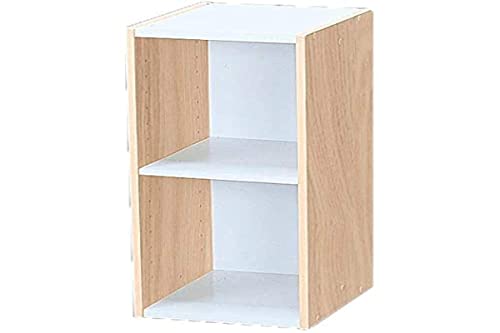 Iris Ohyama Meuble de rangement, Bibliothèque, Etagères modulables, Moderne, Bureau, Chambre, Salon, 29x25x60, UB-6025, Marron clair