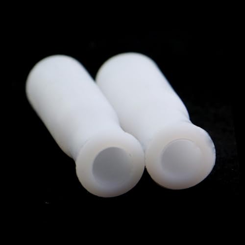 20 piezas de puntas de pitillo reutilizables de silicón blancas miniatura 5