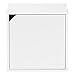IRIS BAKU Modular Wood Cube Box with Door, 1 Pack, White