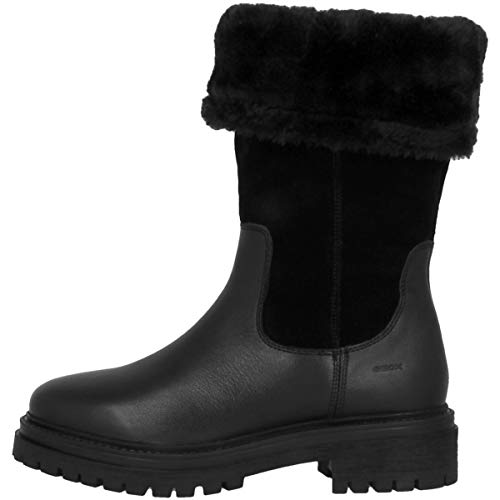 Geox Damen D Iridea M Stiefel, Schwarz, 35 EU