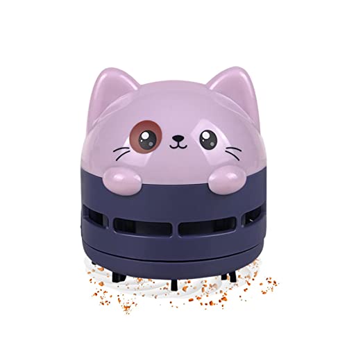 Moslate Tischstaubsauger - Mini Krümelsauger | Niedlicher tragbarer Cartoon-Tischstaubsauger, energiesparend, USB-Aufladekrümelkehrer für Klavier, Computer, Auto Cover