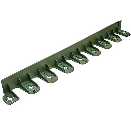 Primrose3m (4x 80cm) Flexible Garden Edging Lawn Border in Green - H4.5cm by EcoGrid