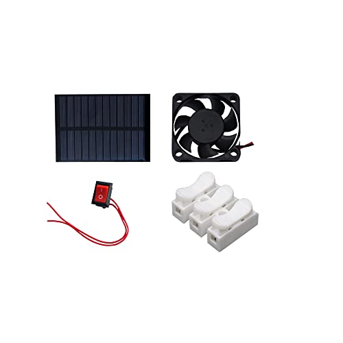 Image of Electronic Spices DIY Mini Solar Exhaust Fan Kit Starter Kit with Video Tutorial & User Manual for Boys and Girls