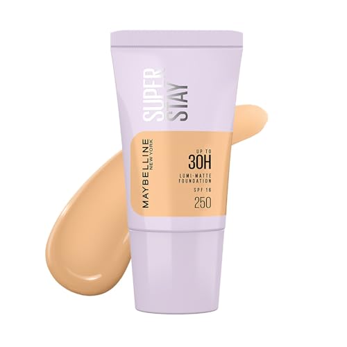 Image of Maybelline New York Super Stay Lumi Matte Liquid Foundation, 250 | 30HR Long Lasting, Lightweight, Suitable for all Skintypes