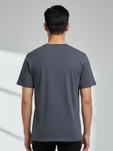 Image of Dollar Men's Pack of 1 Printed Non Zipper Round Neck T-Shirt