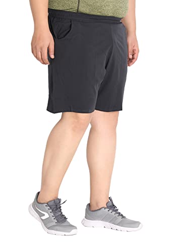Image of CHKOKKO Men Shorts for Gym Sports or Running | Dry-Fit Fabric Single Layered Active Summer Workout Wear Knee Length Regular Fit | Elastic Waist with Front and Back Pockets