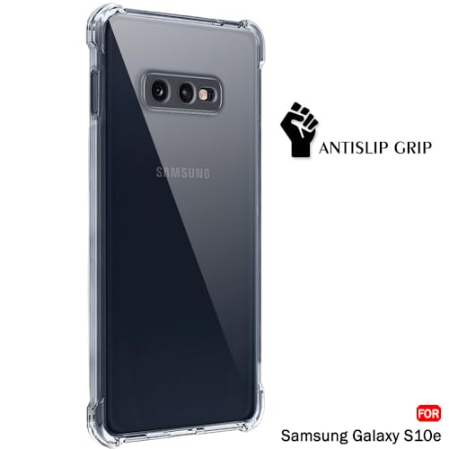 Image of TheGiftKart Transparent Crystal Clear Back Cover Case for Samsung Galaxy S10E | Shockproof Soft TPU Case | Cushioned Edges for Ultimate Protection Back Cover Case (TPU, Transparent)