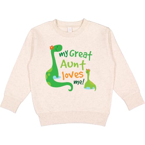 inktastic My Great Aunt Loves Me Toddler Sweatshirt 5-6 Natural Heather 19fac