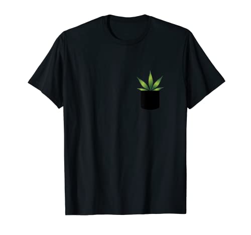 Poche amusante pour feuilles de mauvaises herbes T-Shirt