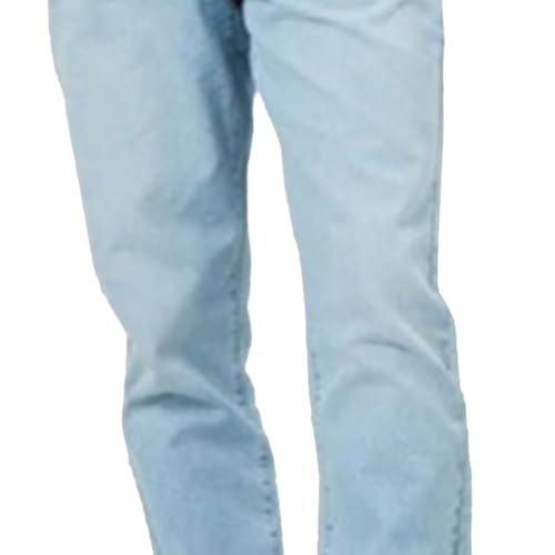 Overol de mezclilla holgado para hombre en color azul claro talla M 5