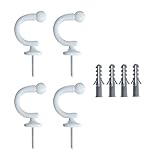 Shntig Ganci resistenti alla ruggine della tenda con la presa per organizzare gli asciugamani delle pentole nei piccoli settori gancio di capacità di peso alto