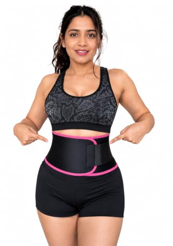 Image of Waist Trimmer Belt for Women & Men (28-40 Inch) - Lightweight Breathable Sweat Belt for Workout, Gym, Tummy Support | Not Neoprene | Adjustable Fit | Summer Friendly