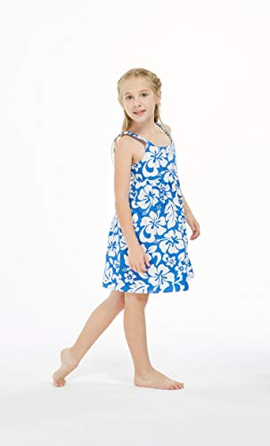 Image of Hawaii Hangover Family Matching Clothes, Classic Vintage Hibiscus Blue | Family matching Hawaiian outfits, Classic Vintage Hibiscus Blue, 100% cotton, machine washable, tropical floral print, luaus