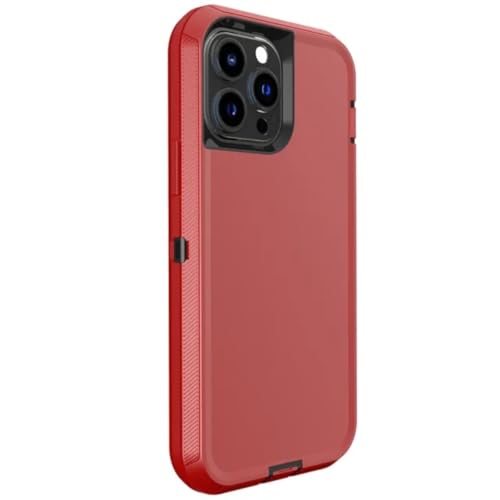 Coque antichoc pour iPhone protégeant des chutes accidentelles coque rigide noir rouge