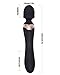 Lealso Wand Massager Waterproof USB Charged Multi-Speed Wireless Power Vibrating Body Massagers for Men Women, Black