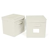 Origami RB-CUBE2-WH Book Shelf Bin 2pc, White