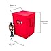 [16 Inch Tall Nutcracker and Figurine Collectibles Storage Boxes] - Large Ornament Bag for Holiday Decor Storage - Great for Storing 9 Carolers, Santa Figure, or Nut Cracker Ornaments