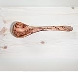 Olive Wood Serving Ladle 14', Olive wood soup ladle, Olive wood kitchenware