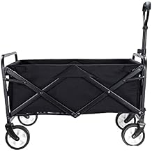 Garden Cart Foldable Trolley Wagon 4 Wheel Foldable Portable Garden Cart for Outdoor Camping Beach Park Shopping Festival Pets Q 1 Q 9