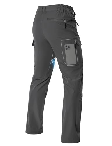 Moosehill Hiking Pants Men Stretch: Breathable Waterproof Quick Dry Lightweight Nylon Spandex Pants...