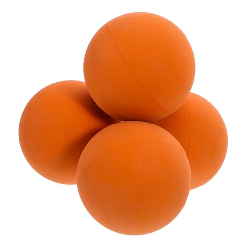 KOMBIUDA 4 Pcs Squash Training Balls Rubber Bouncy Balls for Adults for Reaction Speed Practice Compact for Use for Beginners Competition