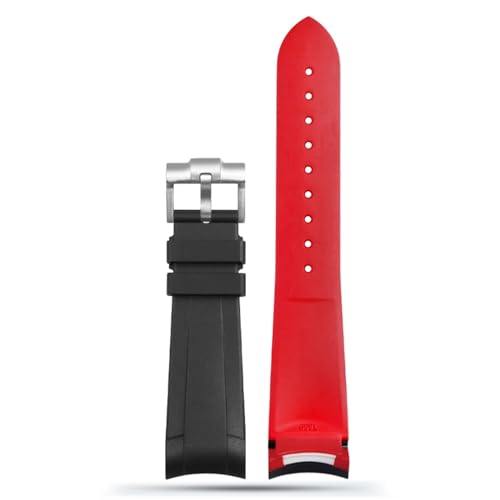 Bracelet de montre 22mm en caoutchouc naturel noir pour Tudor Black Bay GMT