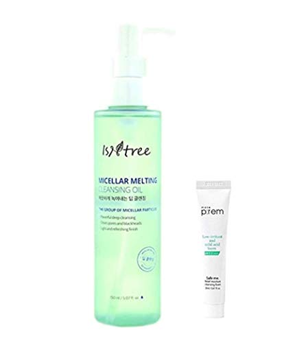 Isntree Micellar Melting Cleansing Oil 5.07 fl. oz. Natural Makeup Remover Oil Cleanser | Clears Pores Blackheads & Sebum Skin Impurities | Oil Base Face Wash for Oily Skin