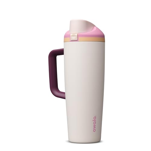 Image of Owala FreeSip Tumbler Insulated Stainless Steel Water Bottle with Built-in Straw and Side Handle, For Travel, Work, School, and Sports, 30oz, BPA Free, Leak Proof, Daybreak
