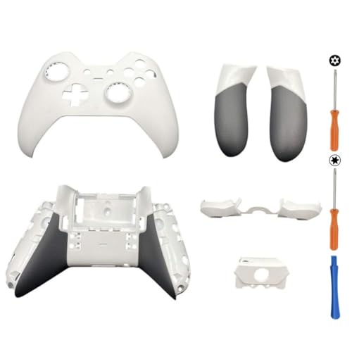 Image of Replacement Housing Shell Case for Xbox One Elite 1st Controller, Front Back Shell Faceplate Cover + Side Rails + LB RB Bumper Triggers Button Accessories
