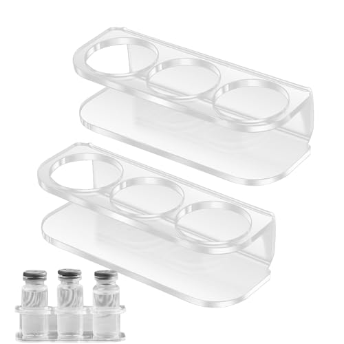 Generisch Almacenamiento de biberones | Caja de almacenamiento de 2 piezas para biberones en el refrigerador – Organizador portátil de 3 compartimentos para medicamentos viajes en casa