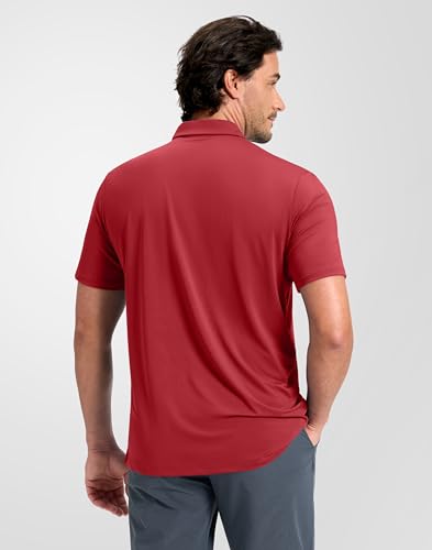 Image of Obla Mens Golf Shirt Short Sleeve Dry Fit Moisture Wicking Performance Athletic Casual Work Collared Polo Shirts for Men