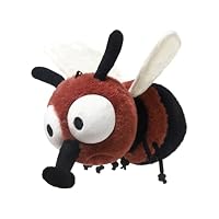 Peluche Mouche Nœud Papillon – Poupée Douce Réaliste 19 Cm – Déco, Cadeau Anniversaire, Halloween