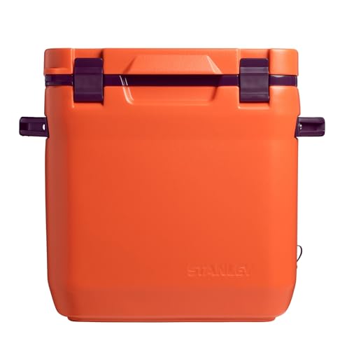 Image of Stanley Adventure Outdoor Cooler 30 qt | Heavy Duty Outdoor Camping Cooler with Easy Carry Side Handles | 4 Days Cooling Ice Chest for 40 Cans | Flat Top Doubles as Seat | BPA-Free | Tigerlily Plum