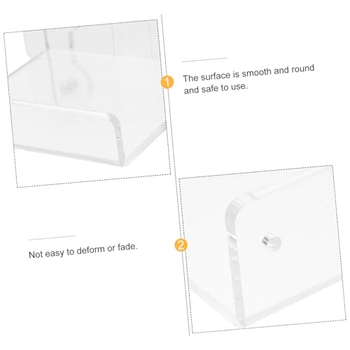 Estantes de pared transparentes PRETYZOOM flotantes pack de 4 4