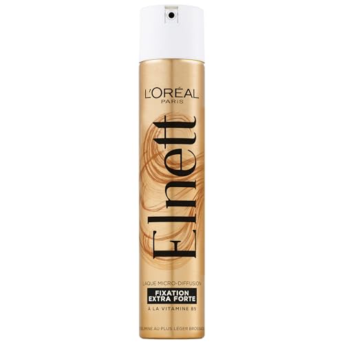 L'Oréal Paris - Laque Fixation Extra Forte - Tenue Longue Durée 72H Indétectable - Maintien Souple Sans Résidus - Nouvelle Formule - Enrichi en Vitamine B5...