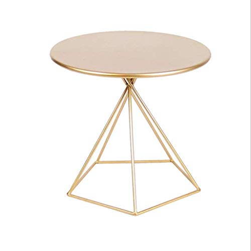 FCSFSF Chair End Tables, Round Coffee Table, Metal Legs, Living Room S