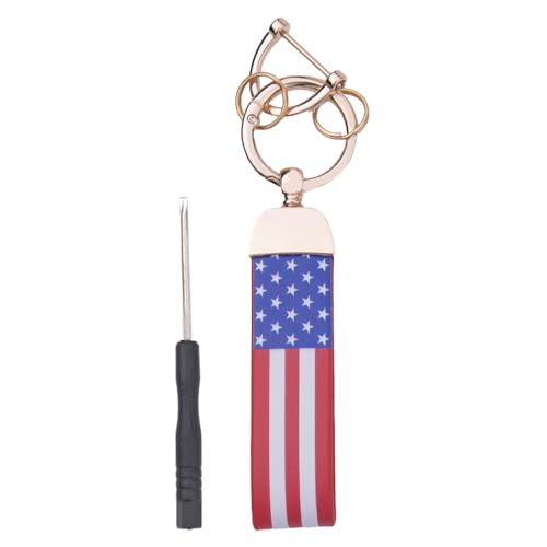 Sdopbinbin Independence Day gifts for Women American Flag Keychain for Men Independence Day Keychains for Boys Girls 4th of July Accessories for Men Independence Day Key Chain for Bag Car, Small, Red