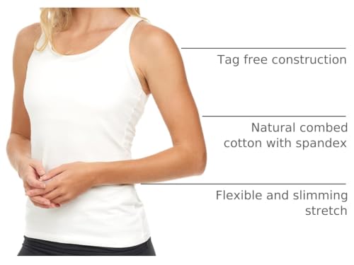 Image of Sexy Basics Women's Stretch Tank Tops | Multi Packs & Colors Sport Tanks