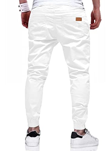 Image of JMIERR Mens Cotton Stretch Joggers Casual Twill Athletic Track Pants