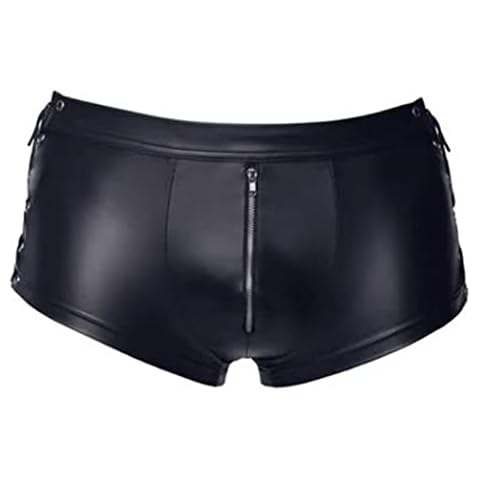 Choomomo Men's Faux Leather Boxer Shorts Cover
