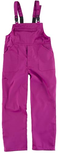 Work Team Peto de niño, media espalda cubierta, un bolso de pecho y dos laterales, tirantes elasticos. NIÑO Rosa Fucsia 8