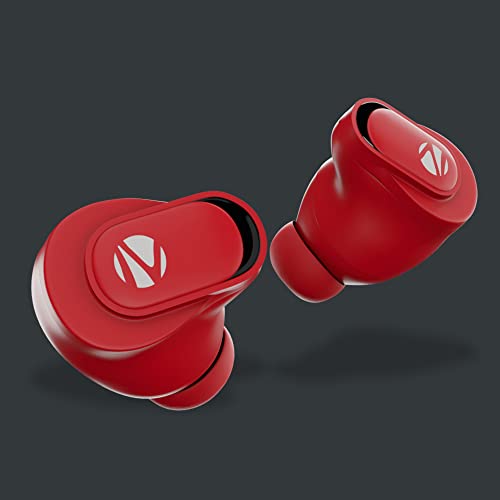 Image of Zebronics Zeb-Sound Bomb N2 TWS Earbuds with 50ms Low Latency Gaming, ENC, Voice Assistant, Flash Connect, Splash Proof, BT v5.2, up to 12H Backup, Call Function and Type C (Red)
