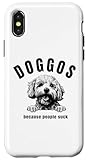 Fácil instalación Bichon Divertido Carcasa para iPhone X/XS