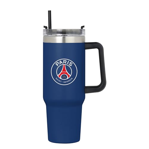 FOCO Offizielles Lizenzprodukt Paris Saint-Germain FC Fußball Teamfarbe XL 1.1L/40oz Isoliert Reisebecher