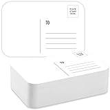 Sabary 100 Pcs Watercolor Postcards, 140lb/300gsm Watercolor Paper Postcards Blank 4x6 Inch Notecards for Valentines Gifts, Paint, Artwork, DIY, Mailing, Invitations, Greeting Cards(Round Angle)