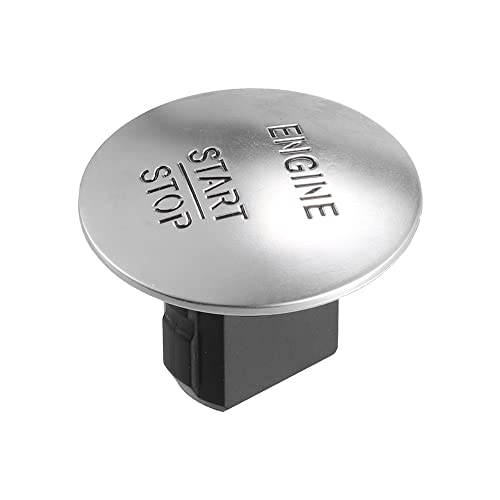 X AUTOHAUX Car Engine Push Start Stop Button Cover for Mercedes-Benz C Class ML GL R CL550 ML350 GLK350 2215450714 (only fit for one-key start stop function)