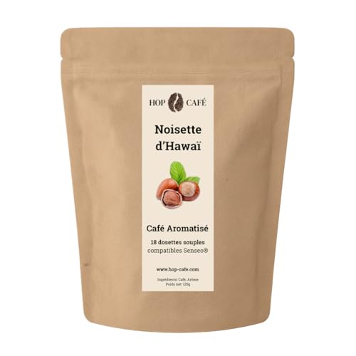 HOP CAFE - Café en cápsula blanda - Aroma a avellana de Hawái