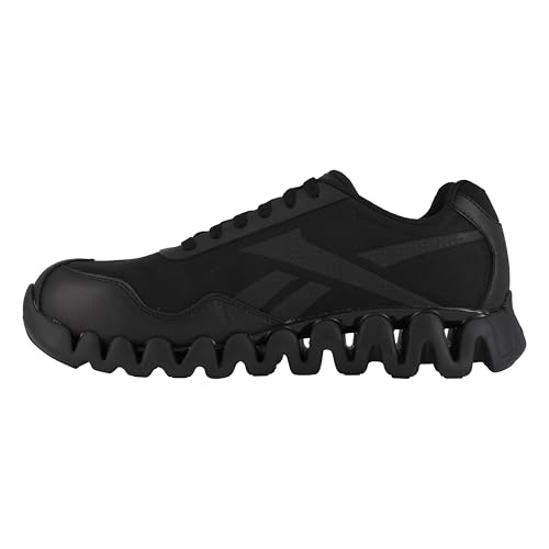 Reebok Men's Zig Pulse Work Composite Toe Black 4 M