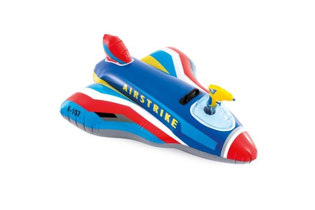 Intex Jet Fighter Ride-Ons 57531NP (Inflated 112 x 91 x 41cm / Deflated 117 x 104cm), Multi-color - Image 3