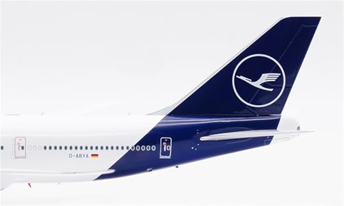 Modelo de avión fundido a presión Boeing B747-8I 38cm réplica Lufthansa con solapa 6